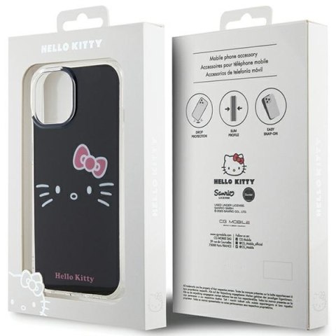 Hello Kitty HKHCP15SHKHLK iPhone 15 / 14 / 13 6.1" czarny/black hardcase IML Kitty Face