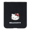 Hello Kitty HKHCZF5PGHDLMK Z Flip5 F731 czarny/black hardcase Metal Logo Kitty Head