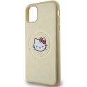 Hello Kitty HKHMN61PGHCKD iPhone 11 / Xr6.1" złoty/gold hardcase Leather Kitty Head MagSafe