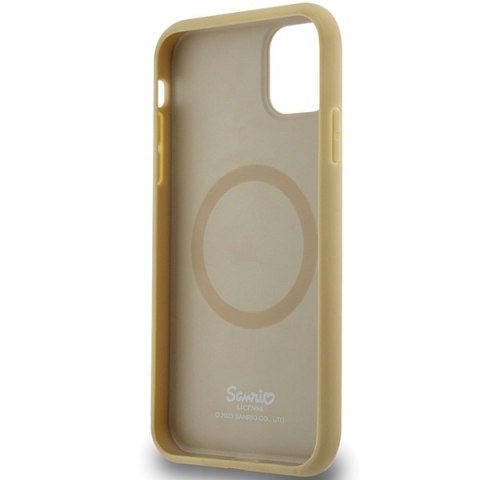 Hello Kitty HKHMN61PGHCKD iPhone 11 / Xr6.1" złoty/gold hardcase Leather Kitty Head MagSafe