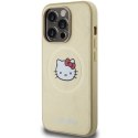 Hello Kitty HKHMP13XPGHCKD iPhone 13 ProMax 6.7" złoty/gold hardcase Leather Kitty Head MagSafe