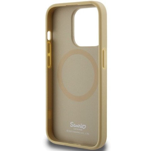 Hello Kitty HKHMP13XPGHCKD iPhone 13 ProMax 6.7" złoty/gold hardcase Leather Kitty Head MagSafe