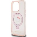 Hello Kitty HKHMP15LHRSGEP iPhone 15 Pro6.1" różowy/pink hardcase Ring Stand Glitter Electrop Logo MagSafe