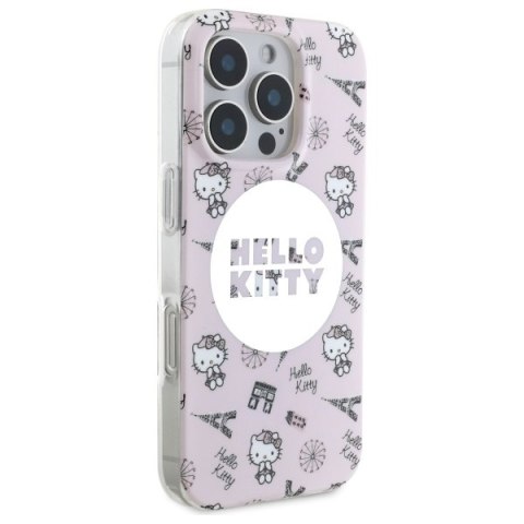 Hello Kitty HKHMP16XHAOPP iPhone 16 ProMax 6,9" różowy/pink hardcase IML All Over Paris Magsafe