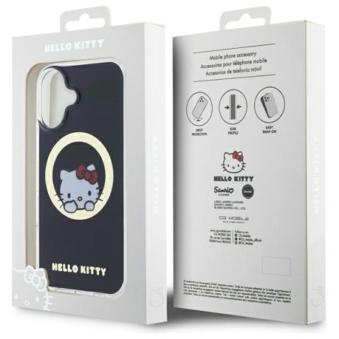 Hello Kitty HKHMP16SHSWKK iPhone 166,1" czarny/black hardcase IML Sweet Kitty Magsafe