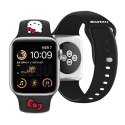 Hello Kitty Pasek HKAWMSCHBLK Apple Watch 38/40/41mm czarny/black strap Silicone Kitty Head