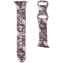 Hello Kitty Pasek HKAWMSDGPTP Apple Watch 38/40/41mm różowy/pink strap Silicone Tags Graffiti