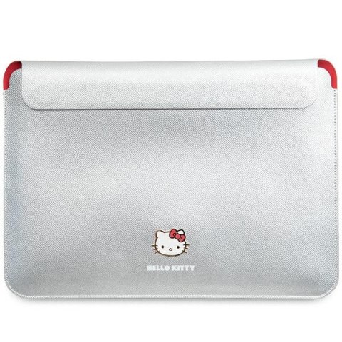 Hello Kitty Sleeve HKCS14PGHDLMS 14"srebrny/silver PU Metal Logo