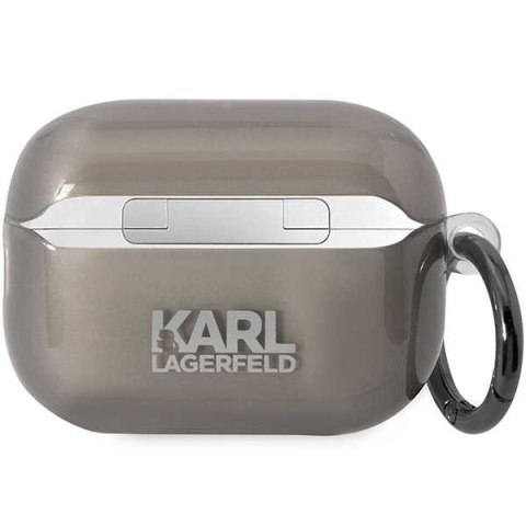 Karl Lagerfeld KKLAP2HNIKTCK Airpods Pro2 (2022/2023) cover czarny/black Ikonik Karl Lagerfeld