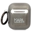 Karl Lagerfeld KLA2HNKCTGK Airpods 1/2cover czarny/black Glitter Karl&Choupette
