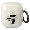 Karl Lagerfeld KLA2HNKCTGT Airpods 1/2cover transparent Glitter Karl&Choupette