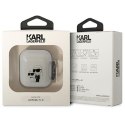 Karl Lagerfeld KLA2HNKCTGT Airpods 1/2cover transparent Glitter Karl&Choupette