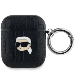 Karl Lagerfeld KLA2PGKIPK AirPods 1/2 cover czarny/black Monogram Karl Head