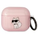 Karl Lagerfeld KLA3HNCHTCP Airpods 3cover różowy/pink Ikonik Choupette