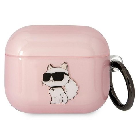 Karl Lagerfeld KLA3HNCHTCP Airpods 3cover różowy/pink Ikonik Choupette