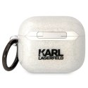 Karl Lagerfeld KLA3HNKCTGT Airpods 3cover transparent Glitter Karl&Choupette