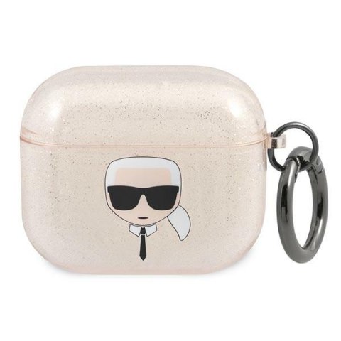 Karl Lagerfeld KLA3UKHGD AirPods 3cover złoty/gold Glitter Karl`s Head