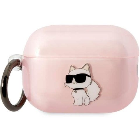 Karl Lagerfeld KLAP2HNCHTCP Airpods Pro 2 (2022/2023) cover różowy/pink Ikonik Choupette