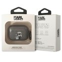 Karl Lagerfeld KLAPHNKCTGK Airpods Procover czarny/black Glitter Karl&Choupette