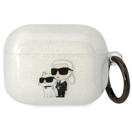Karl Lagerfeld KLAPHNKCTGT Airpods Procover transparent Glitter Karl&Choupette