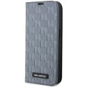 Karl Lagerfeld KLBKP14XSAKLHPG iPhone 14Pro Max 6.7" bookcase srebrny/silver Saffiano Monogram