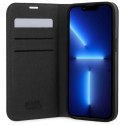 Karl Lagerfeld KLBKP14XSAKLHPK iPhone 14Pro Max 6.7" bookcase czarny/black Saffiano Monogram