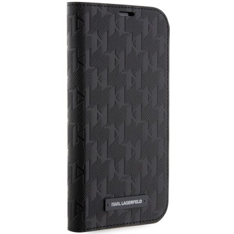 Karl Lagerfeld KLBKP14XSAKLHPK iPhone 14Pro Max 6.7" bookcase czarny/black Saffiano Monogram