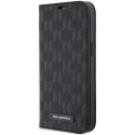 Karl Lagerfeld KLBKP14LSAKLHPK iPhone 14Pro 6.1" bookcase czarny/black Saffiano Monogram