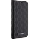 Karl Lagerfeld KLBKP14LSAKLHPK iPhone 14Pro 6.1" bookcase czarny/black Saffiano Monogram