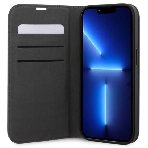 Karl Lagerfeld KLBKP14LSANKCPG iPhone 14Pro 6.1" bookcase srebrny/silver Saffiano Karl & Choupette