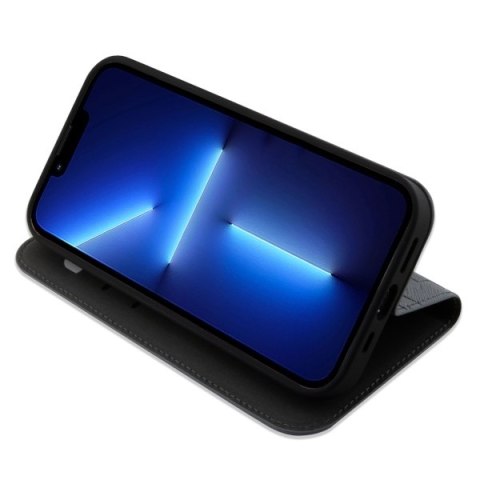 Karl Lagerfeld KLBKP14SSAKLHPG iPhone 14 / 15 / 13 6.1" bookcase srebrny/silver Saffiano Monogram