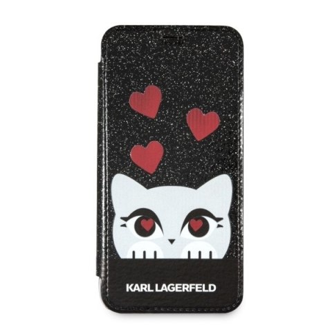 Karl Lagerfeld KLFLBKPXVDCBK iPhone X/Xsblack book Valentine