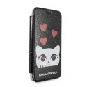 Karl Lagerfeld KLFLBKPXVDCBK iPhone X/Xsblack book Valentine