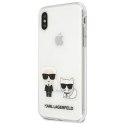 Karl Lagerfeld KLHCI65CKTR iPhone Xs Maxhardcase Transparent Karl & Choupette