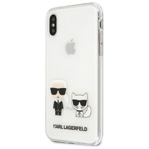 Karl Lagerfeld KLHCI65CKTR iPhone Xs Maxhardcase Transparent Karl & Choupette