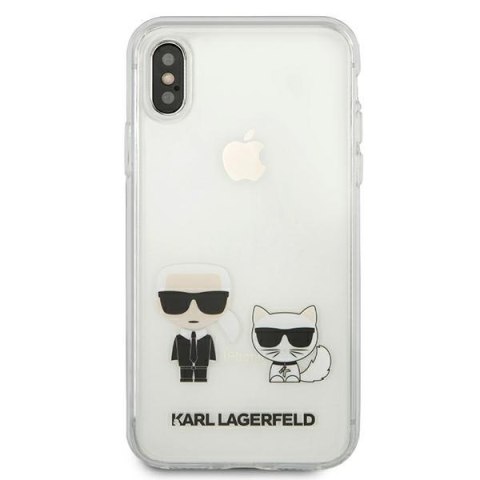 Karl Lagerfeld KLHCI65CKTR iPhone Xs Maxhardcase Transparent Karl & Choupette