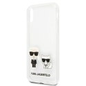 Karl Lagerfeld KLHCI65CKTR iPhone Xs Maxhardcase Transparent Karl & Choupette