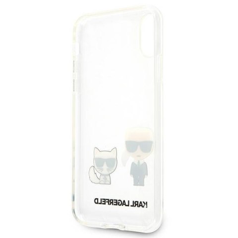 Karl Lagerfeld KLHCI65CKTR iPhone Xs Maxhardcase Transparent Karl & Choupette