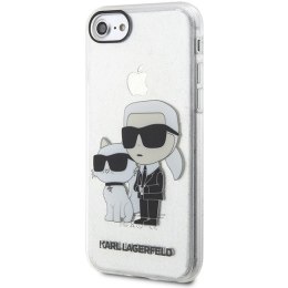 Karl Lagerfeld KLHCI8HNKCTGT iPhone 7/8/SE 2020 / SE 2022 transparent hardcase Gliter Karl&Choupette