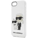 Karl Lagerfeld KLHCI8HNKCTGT iPhone 7/8/SE 2020 / SE 2022 transparent hardcase Gliter Karl&Choupette