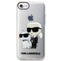 Karl Lagerfeld KLHCI8HNKCTGT iPhone 7/8/SE 2020 / SE 2022 transparent hardcase Gliter Karl&Choupette