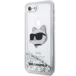 Karl Lagerfeld KLHCI8LNCHCS iPhone 7/8/SE 2020 / SE 2022 srebrny/silver hardcase Glitter Choupette Head