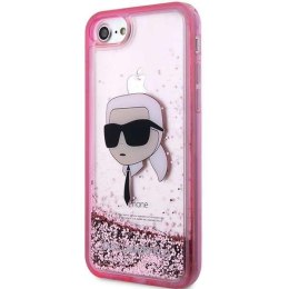 Karl Lagerfeld KLHCI8LNKHCP iPhone 7/8/SE 2020 / SE 2022 różowy/pink hardcase Glitter Karl Head