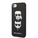 Karl Lagerfeld KLHCI8SAKICKCBK iPhone7/8 / SE 2020 / SE 2022 czarny/black hardcase Saffiano Karl&Choupette Head