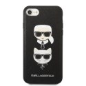 Karl Lagerfeld KLHCI8SAKICKCBK iPhone7/8 / SE 2020 / SE 2022 czarny/black hardcase Saffiano Karl&Choupette Head
