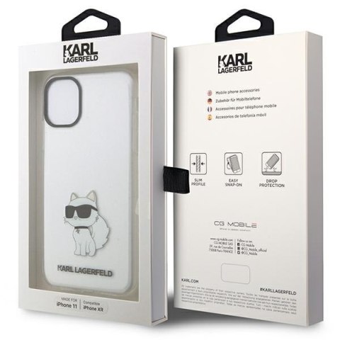 Karl Lagerfeld KLHCN61HNCHTCT iPhone 11/ Xr 6,1" transparent hardcase Ikonik Choupette