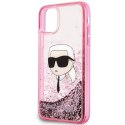 Karl Lagerfeld KLHCN61LNKHCP iPhone 11/XR różowy/pink hardcase Glitter Karl Head