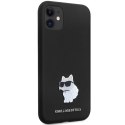 Karl Lagerfeld KLHCN61SMHCNPK iPhone 11 / Xr 6.1" czarny/black hardcase Silicone C Metal Pin