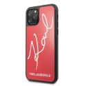 Karl Lagerfeld KLHCN65DLKSRE iPhone 11Pro Max czerwony/red hard case Signature Glitter