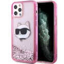 Karl Lagerfeld KLHCP12MLNCHCP iPhone 12/12 Pro 6,1" różowy/pink hardcase Glitter Choupette Head